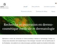 Tablet Screenshot of matriscience.com